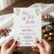 Deck the Halls Christmas Bridal shower