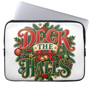 Deck the Halls Christmas Laptop Sleeve
