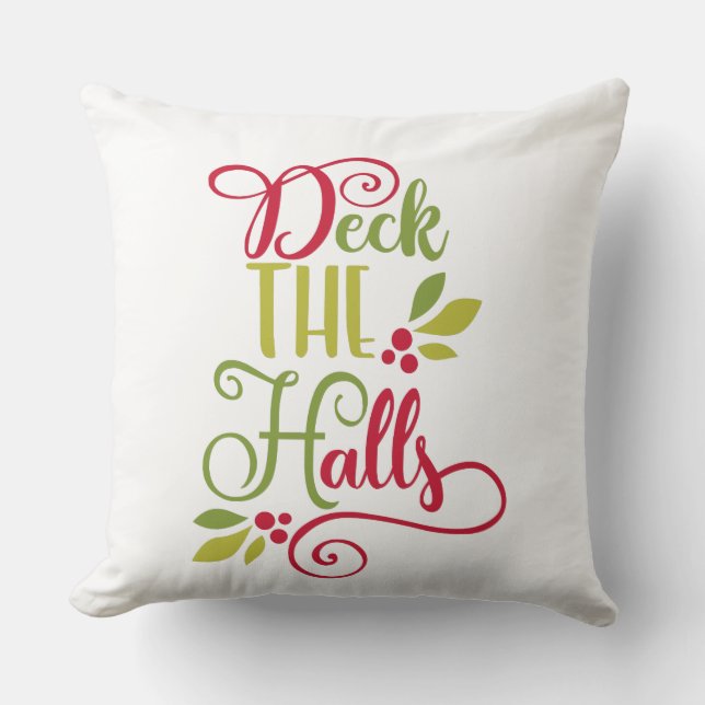 deck the halls cushion (Front)
