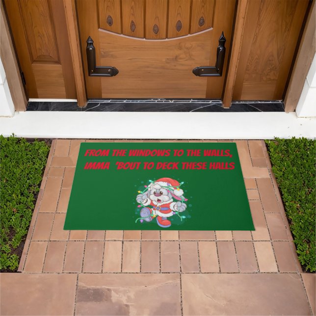 DECK THE HALLS DOORMAT (Outdoor)