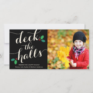 DECK THE HALLS HOLIDAY PHOTO CARD