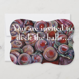 Deck the halls invitation