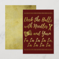Deck the Halls • Knitting & Yarn Crafts Faux Gold