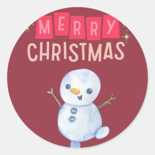 Deck the Halls: Merry Christmas Cheer" Classic Round Sticker