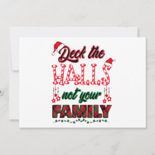 Deck The Halls Not Your Family Holiday Card