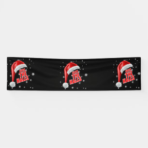 Deck The Halls Snow Collection 2.5x10 Vinyl Banner
