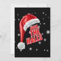 Deck The Halls Snow Collection Invitation