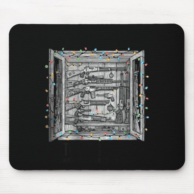 Deck The Halls With Guns &amp; Ammo (on Back)  Mouse Pad (Front)