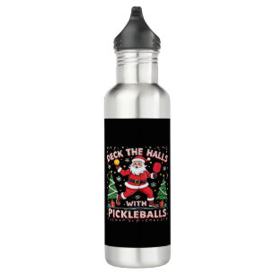 Deck The Halls With Pickleballs 710 Ml Water Bottle