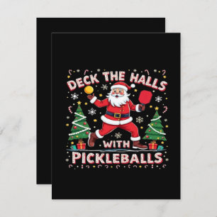 Deck The Halls With Pickleballs Enclosure Card