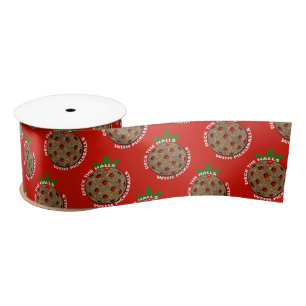 Deck the Halls with Pickleballs Festive Christmas Satin Ribbon
