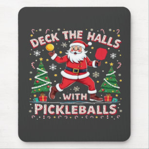 Deck The Halls With Pickleballs  Mouse Pad