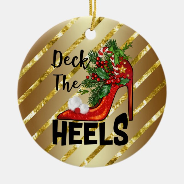 Deck The Heels Ornament (Front)