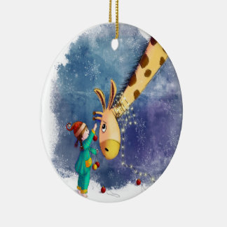 Deck the Necks Ceramic Tree Decoration