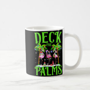 Deck The Palms Flamingo Trocal Christmas Lights Pa Coffee Mug