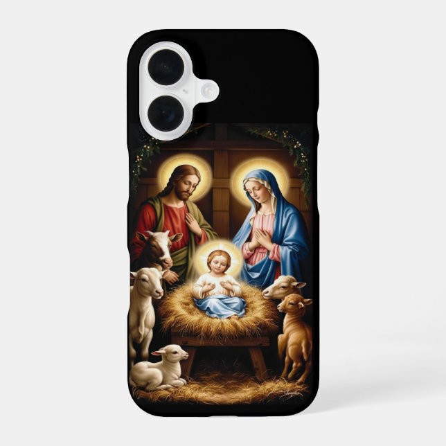 Deck Your Tech: Festive Christmas Wallpaper 2026 iPhone 16 Case (Back)