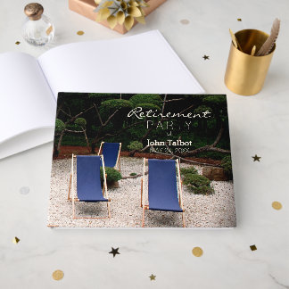 Deckchairs Personalised Retirement Guest Book 1