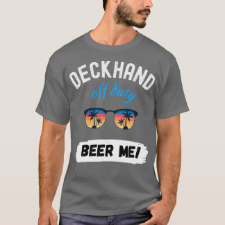 DECKHAND OFF DUTY BEER ME Triblend T-Shirt
