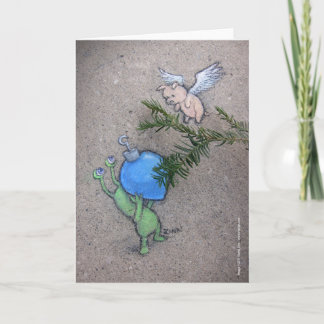 decking boughs holiday card