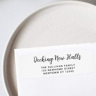 Decking New Halls Christmas Return Address