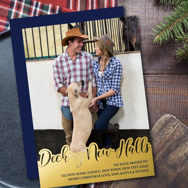 Decking New Halls Cut Out Lettering Vertical Photo (Creator Uploaded)