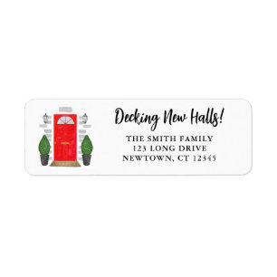Decking New Halls Festive Return Address