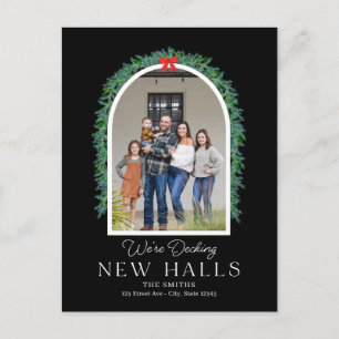 Decking New Halls Moving Announcement Postcard