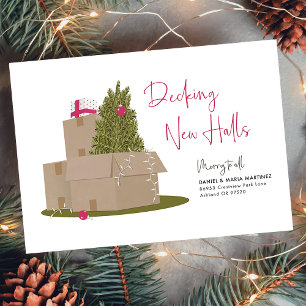 Decking New Halls Moving Boxes Holiday Card