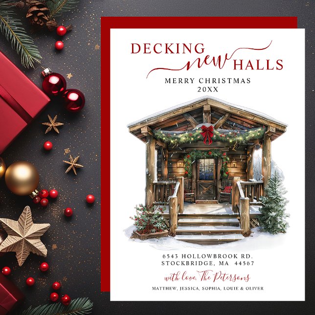 Decking New Halls Rustic New Home Christmas Moving Announcement (Creator Uploaded)
