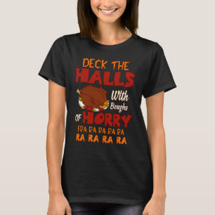Decks These Halls Chicken Christmas 2021 T-Shirt