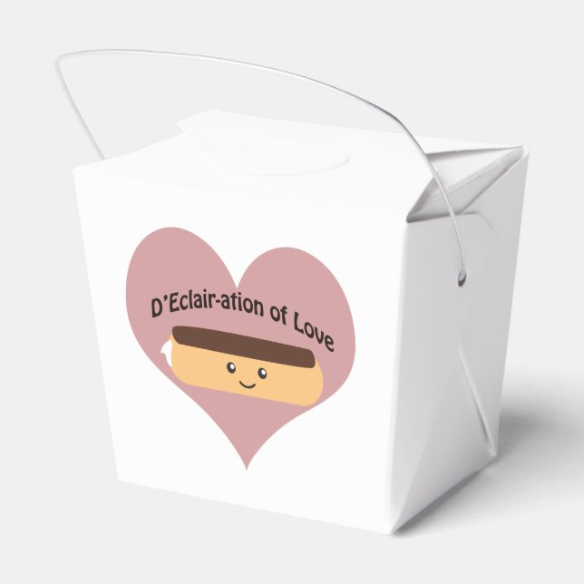 D'eclair-ation Of Love Favour Box (Back Side)