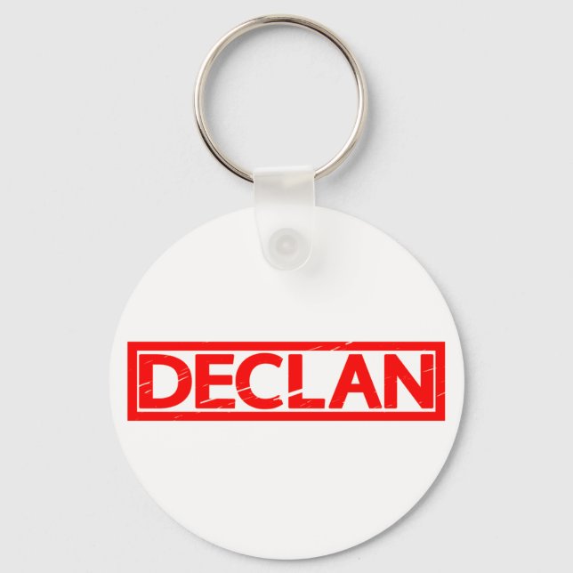 Declan Stamp Key Ring (Front)