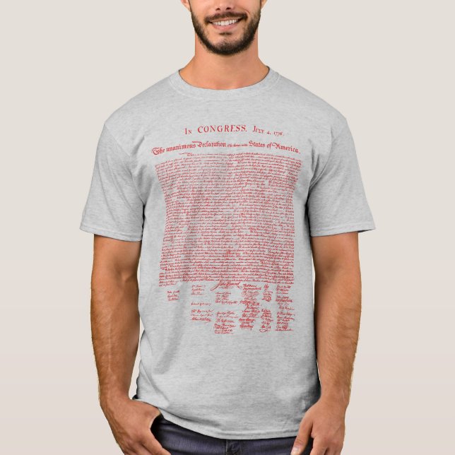 Declaration of Independence, 1776 T-Shirt (Front)