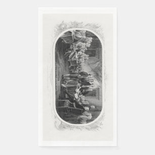 Declaration of Independence: $2 Bill, Etching Napkin