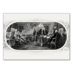 Declaration of Independence: $2 Bill, Etching Table Number