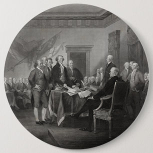 Declaration of Independence 6 Cm Round Badge