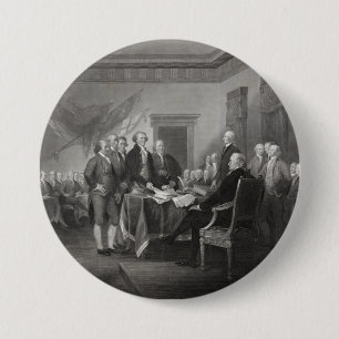 Declaration of Independence 7.5 Cm Round Badge