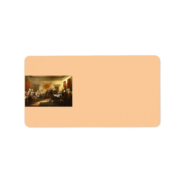 Declaration of Independence Address Label (Front)