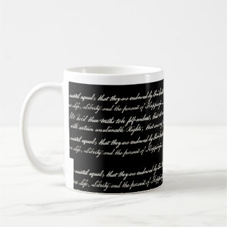 Declaration of Independence Black Mug
