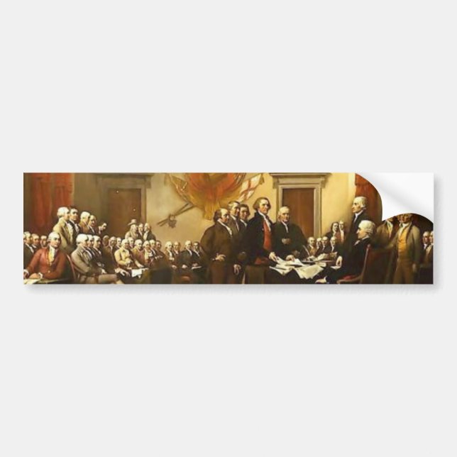 Declaration of Independence Bumper Sticker (Front)