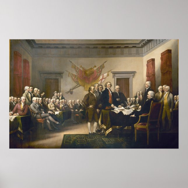 Declaration of Independence by John Trumbull 1819 Poster (Front)