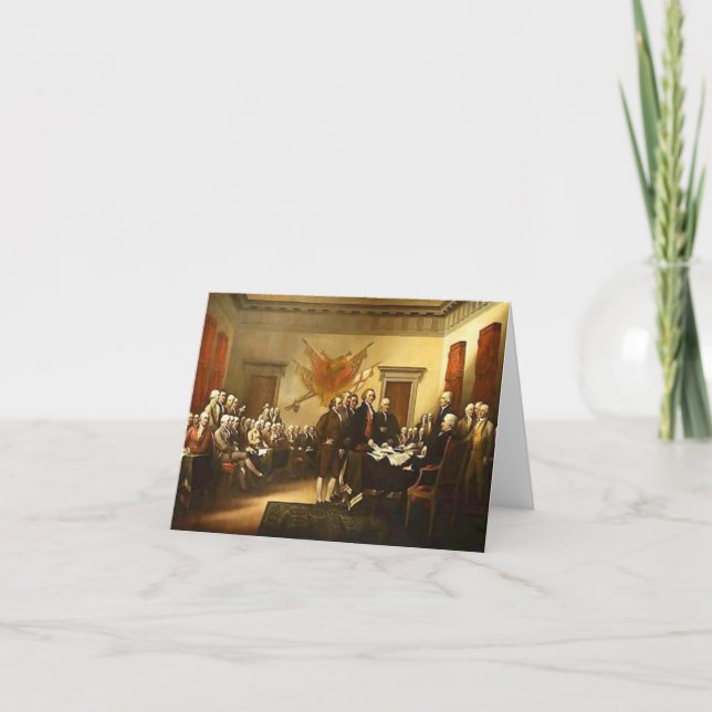 Declaration of Independence by Trumbull Historical Card (Front)