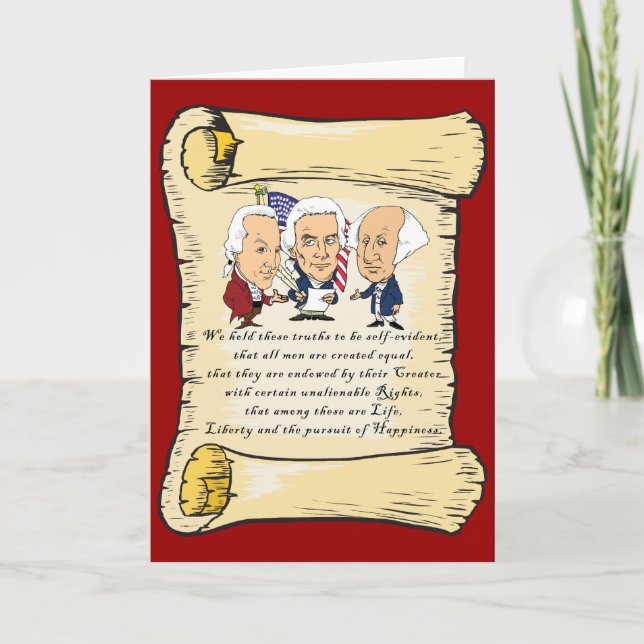 Declaration of Independence Card (Front)