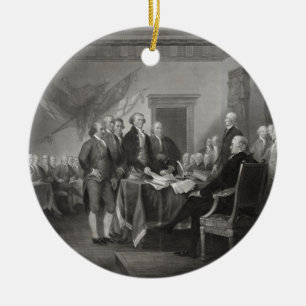 Declaration of Independence Ceramic Tree Decoration