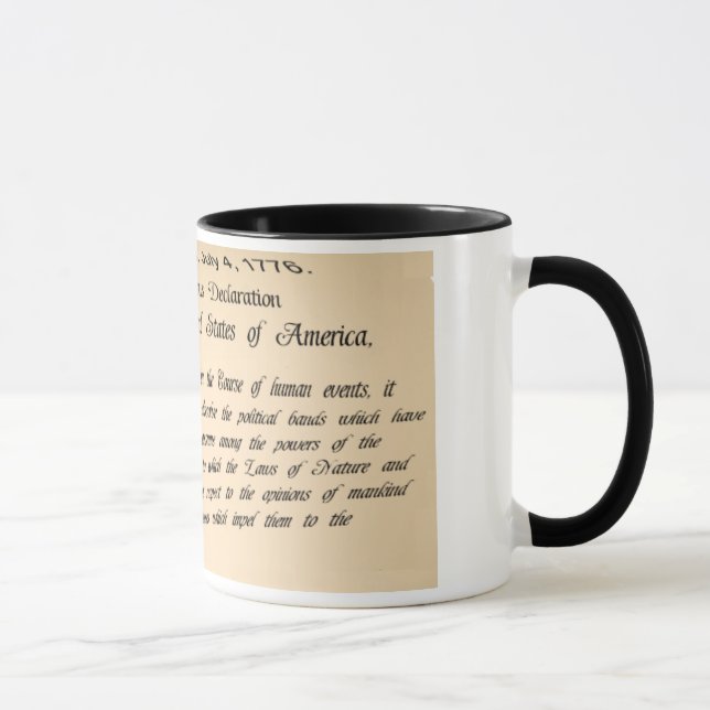 Declaration of Independence Coffee Mug (Right)