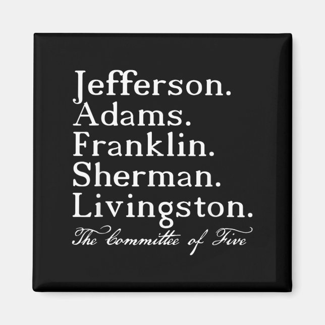 Declaration of Independence Day 4th of July Magnet (Front)