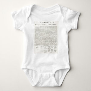 Declaration of Independence Document Baby Bodysuit