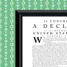 Declaration of Independence, Dunlap in Modern Font