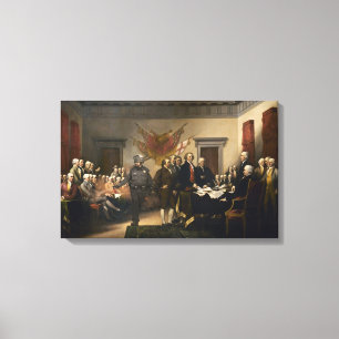 Declaration Of Independence Gas Canvas