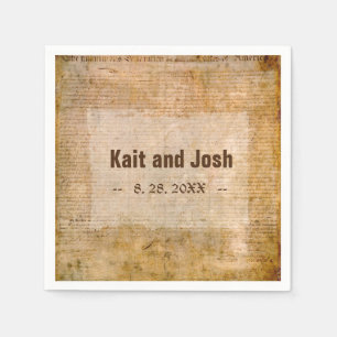 Declaration of Independence 📜 Historical Parchmen Napkin